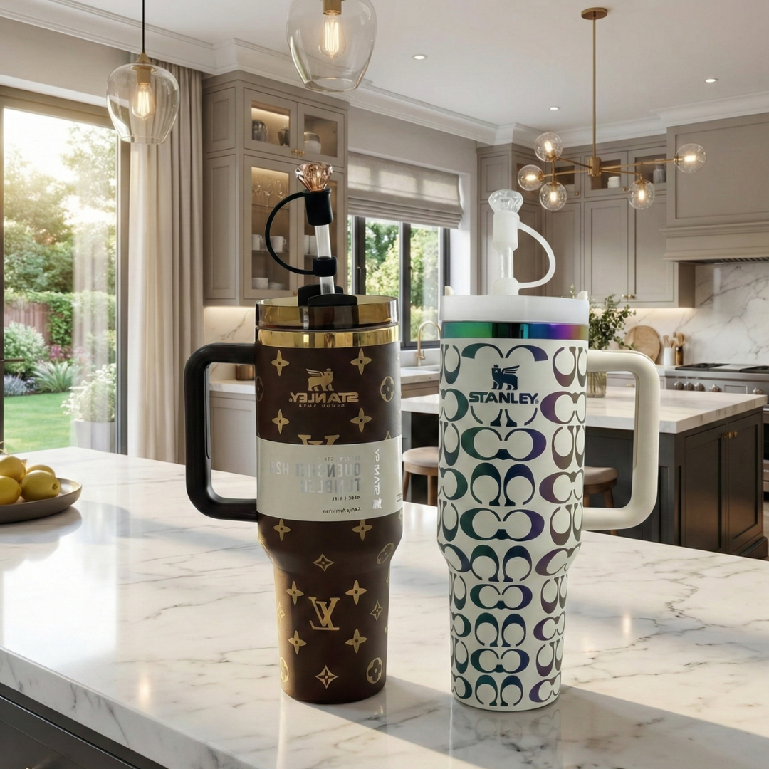 Duo Stanleys Lux Quencher H2.0 1,2 L Avec Paille Et Porte-Clés