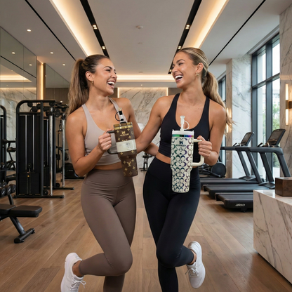 Duo Stanleys Lux Quencher H2.0 1,2 L Avec Paille Et Porte-Clés