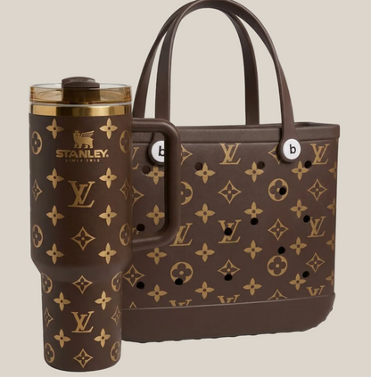 Duo LuxeCarry Style LV, Sac Cabas + Gobelet Isotherme Stanleys Lux 1,2 L