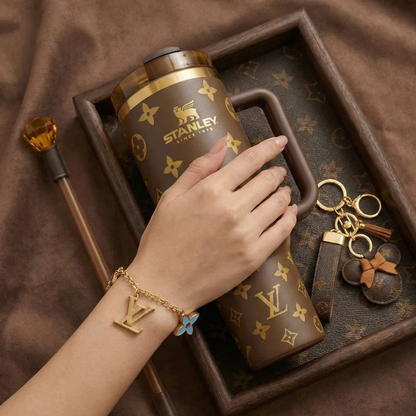 Coffret Cadeau Luxe Avec Gobelet Isotherme Et Accessoires - 5 Pièces