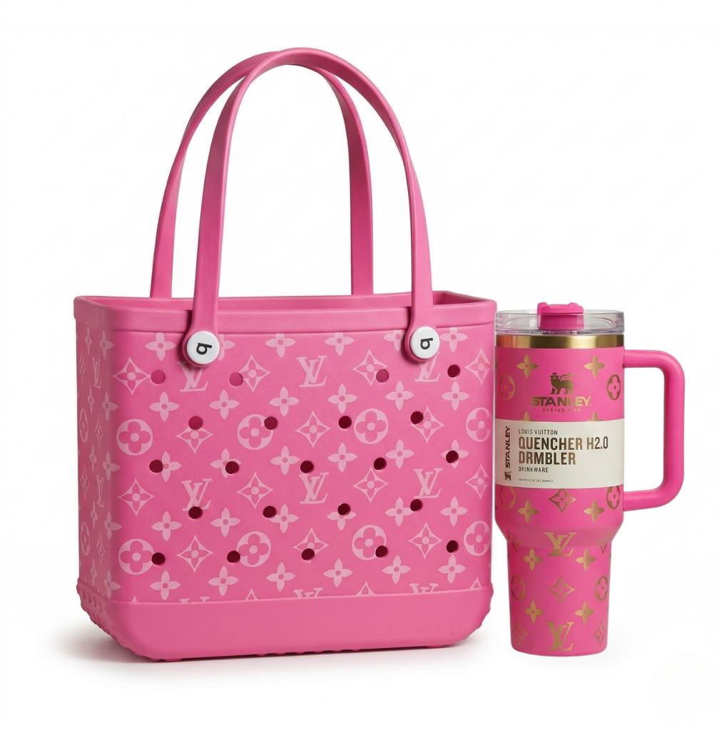 Duo LuxeCarry Style LV, Sac Cabas + Gobelet Isotherme Stanleys Lux 1,2 L