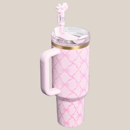 Gobelet Isotherme Stanleys Lux Quencher 1,2 L - ÉDITION RUBAN ROSE