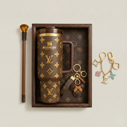 Coffret Cadeau Luxe Avec Gobelet Isotherme Et Accessoires - 5 Pièces