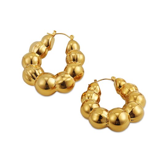 Boucles d’oreilles dorées vintage